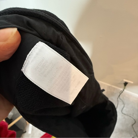 Nili Lotan Kiki Sweatpants 100% cotton wide leg crop in black size small - Picture 14 of 16